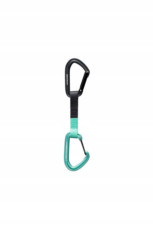 Ekspres wspinaczkowy Black Diamond Hotforge Hybrid 12cm zielony