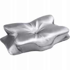 MEMORY FOAM SREBRNO-SZARA PODUSZKA Z NATURALNĄ POZYCJĄ GŁOWY