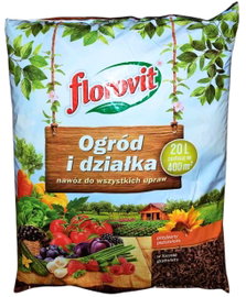 NAWÓZ ORGANICZNY OGRÓD I DZIAŁKA 20L FLOROVIT NAWÓZ DO WSZYSTKICH UPRAW