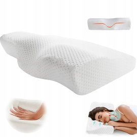 MEMORY FOAM PODUSZKA TERAPEUTYCZNA ORTOPEDYCZNA DLA KAŻDEJ POZYCJI SNU