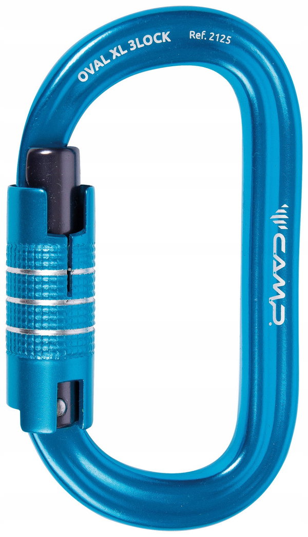 CAMP Karabinek wspinaczkowy Oval XL 3Lock niebieski