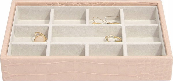 Szkatułka na biżuterię Croc Mini Stackers 11 komorowa różowa