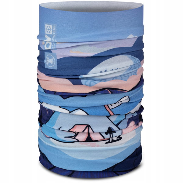 BUFF Chusta dziecięca Original Ecostretch Kid - Pow Riam Blue uni
