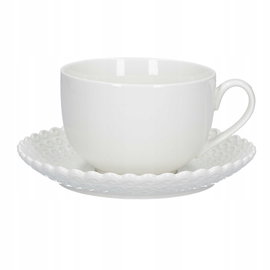La Porcellana Bianca Momenti Filiżanka porcelanowa ze spodkiem 450ml 1szt