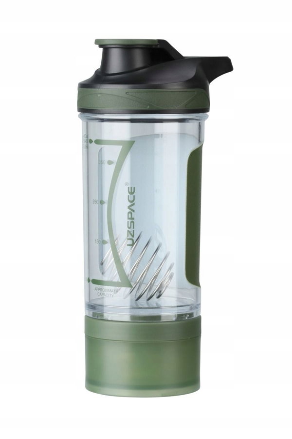 Butelka sportowa Uzspace Tritan Sport Shaker 9021 500 ml zielony