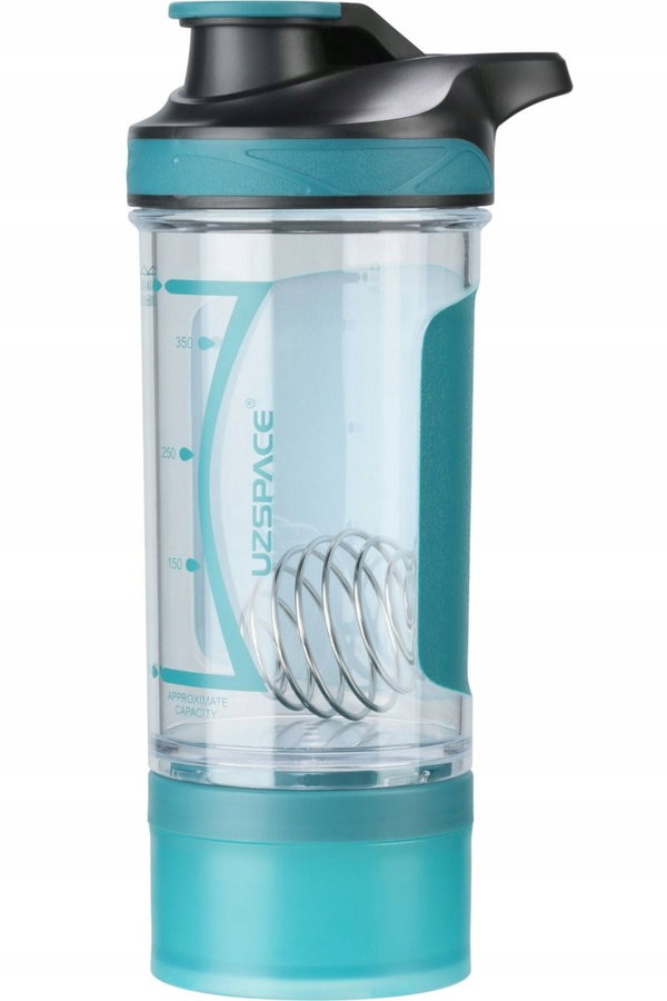 Butelka sportowa Uzspace Tritan Sport Shaker 9021 500 ml niebieski