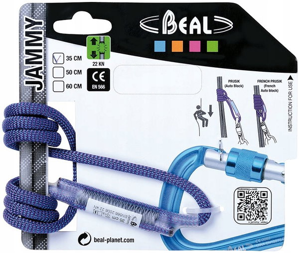 BEAL Pętla do asekuracji Prusik Jammy 35cm