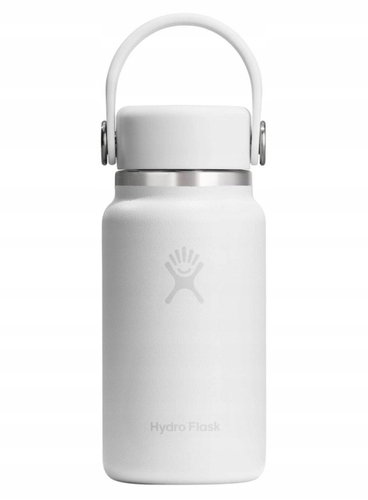 Butelka termiczna mini 200 ml biała Micro Hydro Flask z uchwytem