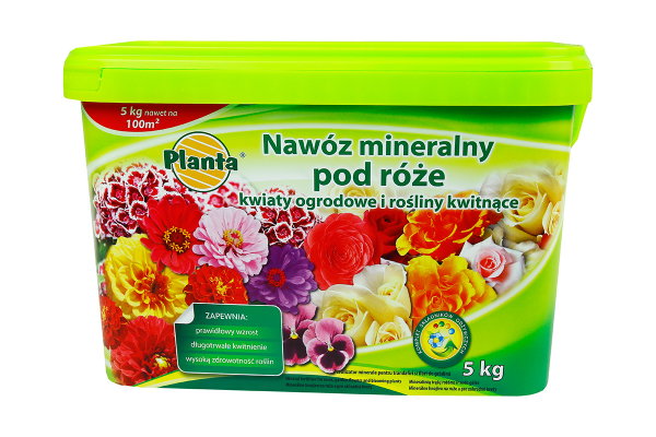 Mineralny Nawóz Planta Pod Róże Kwiaty 5kg Ogrodowe Wieloskładnikowy