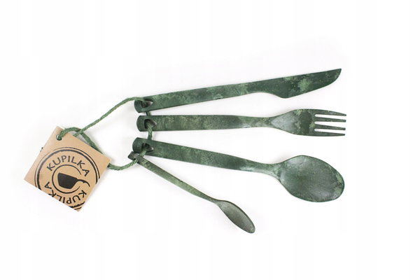 kupilka Zestaw sztućców turystycznych Cutlery zielony
