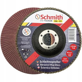 SCHMITH ZESTAW 10 SZT. ŚCIERNICA LISTKOWA-125/80MM