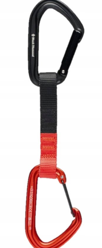 Ekspres wspinaczkowy Black Diamond Hotforge Hybrid 16cm pomarańczowy