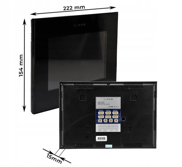 WIDEODOMOFON WiFi M11B-X + S12D VIDOS X APLIKACJA przycisk elektrozaczep