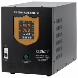 Zasilacz awaryjny UPS KEMOT PROsinus-2200 12V 230V 2200VA/1600W Czarny