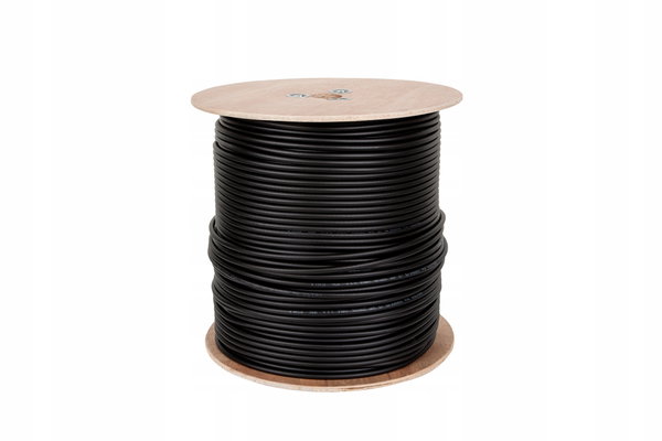 Kabel koncentryczny F690 BV+żel czarny 305m