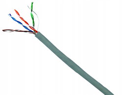 Kabel przewód komputerowy skrętka UTP Cat 5e 305m CU miedziany Cabletech