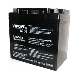 Akumulator żelowy VIPOW 12V 55Ah