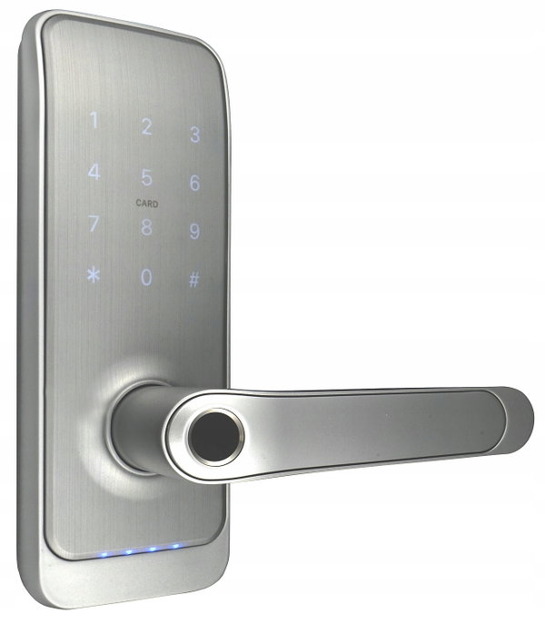 KLAMKA ELEKTRONICZNA ZAMEK SZYFROWY KOD KARTA RFID 72 90 92mm