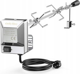 ROŻEN ELEKTRYCZNY OBROTOWY 4W STAL DO CAMPINGU PIKNIKU WYSOKA JAKOŚĆ
