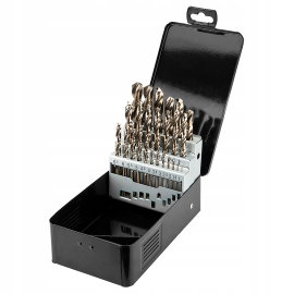 Wiertła do metalu HSS-Co 1.0-13.0 mm ZESTAW WIERTEŁ 25szt NEO TOOLS 57-090