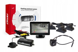 Zestaw czujników parkowania TFT01 4,3" kamera HD-310 4 sensory czarne Truck
