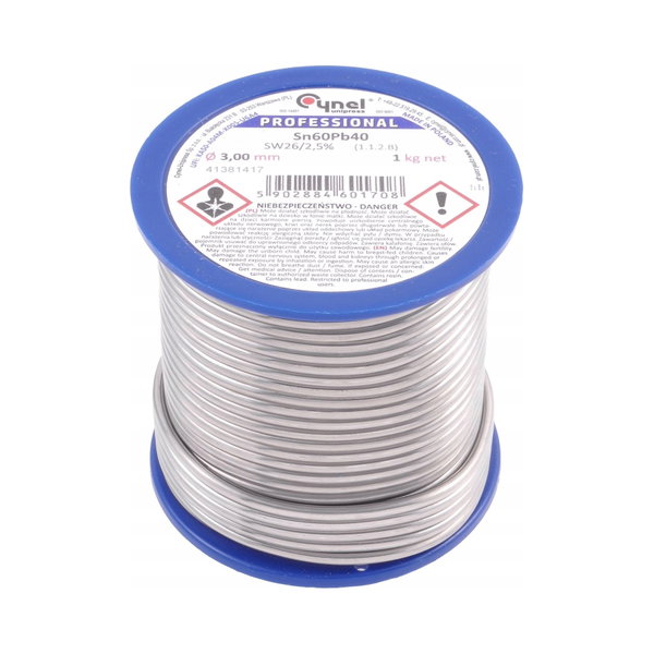 Cyna 3mm/1000g Sn60Pb40 CYNEL
