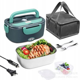 PODGRZEWANY LUNCH BOX 1000ML ELEKTRYCZNY POJEMNIK NA ŻYWNOŚĆ Z POWERBANKIEM