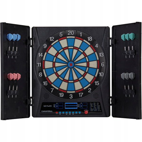 TARCZA DART ELEKTRONICZNA DO GRY W DARTA RZUTKI LOTKI 27 KATEGORII GIER LED
