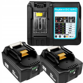 2X AKUMULATOR BATERIA LI-ION 18V 8AH DO MAKITA BL1850B BL1860B BL1840B