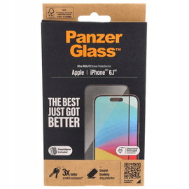PanzerGlass Szkło Hartowane Ultra-Wide Fit + EasyAligner do Iphone 15
