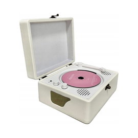 PRZENOŚNY ODTWARZACZ CD GŁOŚNIK BLUETOOTH FM RADIO 5.0 AUX USB NA ŚCIANIE