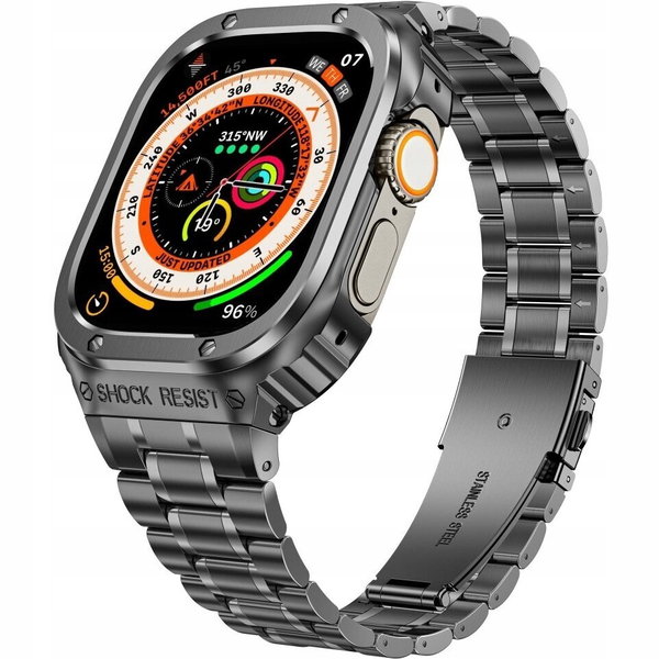 PASEK BRANSOLETA Z ETUI DO APPLE WATCH 7/8/9 45MM ELEGANCKA OPASKA