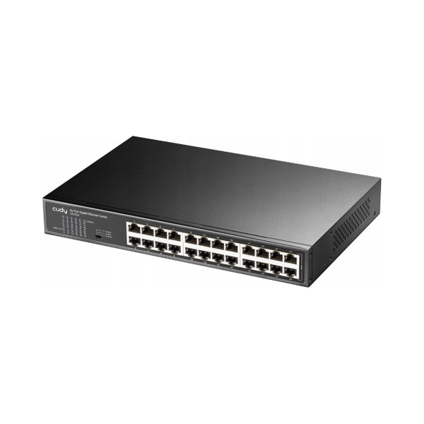 SWITCH 24-port CUDY GS1024 1Gbps 10/100/1000 metalowy do szafy RACK