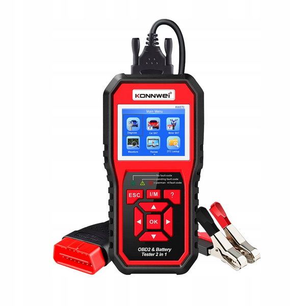 Konnwei KW870 Skaner tester diagnostyczny interfejs OBD2 test akumulatorów