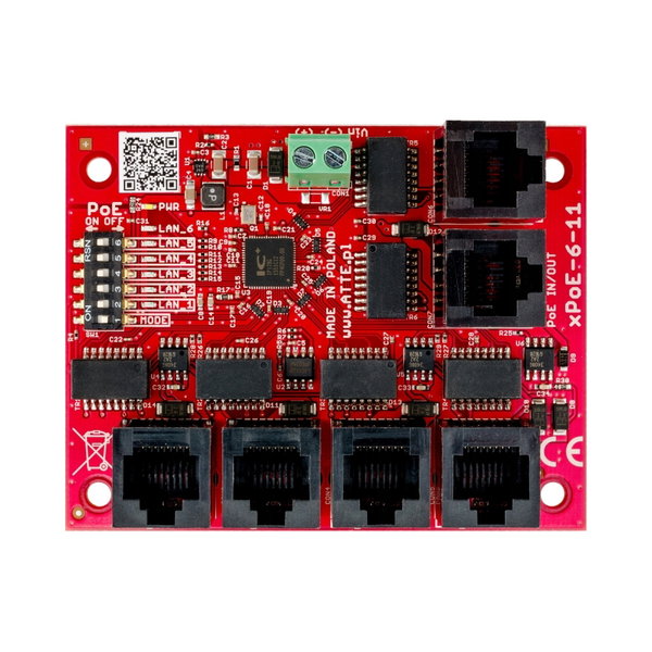 ATTE XPOE-6-11-OF Switch PoE 6 portowy 5P+1UP