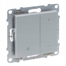 LEGRAND Suno ALUMINIUM Ścieniacz przyciskowy 5-75W dla lamp LED 721378