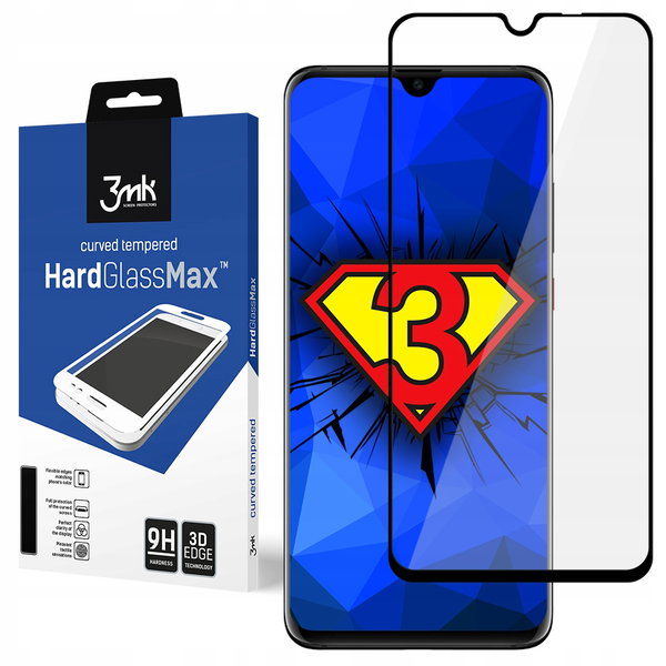 3mk Szkło HardGlass Max do Huawei P30 Pro czarne