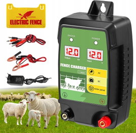 PASTUCH ELEKTRYCZNY 1.5J-2J Z WYŚWIETLACZEM LED ZASIĘG 15KM DLA RANCHA