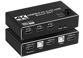 Przełącznik Switch KVM USB hdmi SPH-KVM22