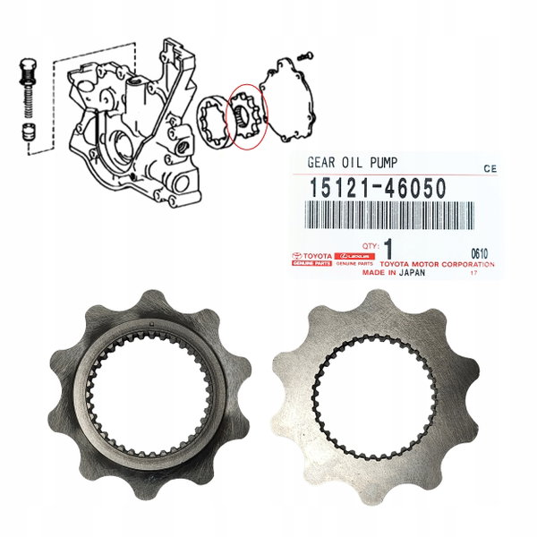 Rotor koło zębate pompy oleju Toyota Supra Aristo 2JZ-GTE OE