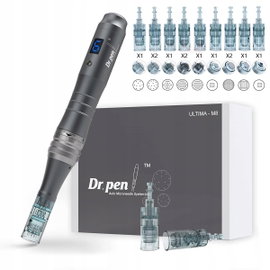 Dr Pen M8+ 12 Kartridży BEZPRZEWODOWY Dermapen do mezoterapii