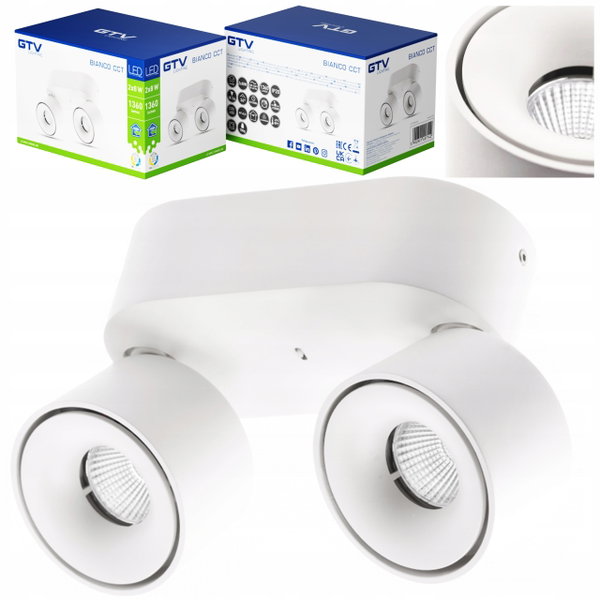 GTV LED Bianco 16W 4000K IP20 LD-BNCC16WOB2-NB