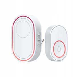 Dzwonek bezprzewodowy Wi-Fi + czujnik zalania wody zestaw z aplikacją Tuya