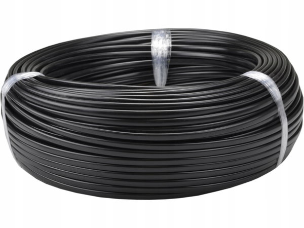 KABEL PRZEWÓD PŁASKI OMYp 2x1 LINKA GIĘTKI ELEKTRYCZNY CZARNY 100 METRÓW