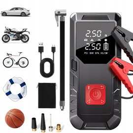 Urządzenie Rozruchowe Powerbank Jump Starter Booster Kompresor Samochodowy