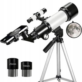 TELESKOP ASTRONOMICZNY 70/400MM ZOOM 16X 32X + AKCESORIA