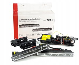 Światła do jazdy dziennej LED AMiO DRL 501 HP z homologacją 12V 24V
