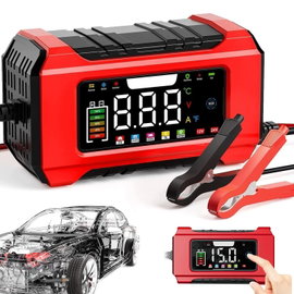 PROSTOWNIK ŁADOWARKA DO AKUMULATORA LCD LIFEPO4 12V 24V AGM STD GEL AUTO