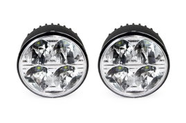 Światła do jazdy dziennej LED AMiO DRL 510HP z homologacją 12V 24V okrągłe