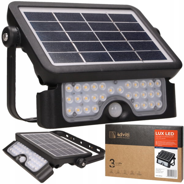 NAŚWIETLACZ SOLARNY LAMPA LED Z CZUJNIKIEM RUCHU